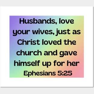 Bible Verse Ephesians 5:25 Posters and Art